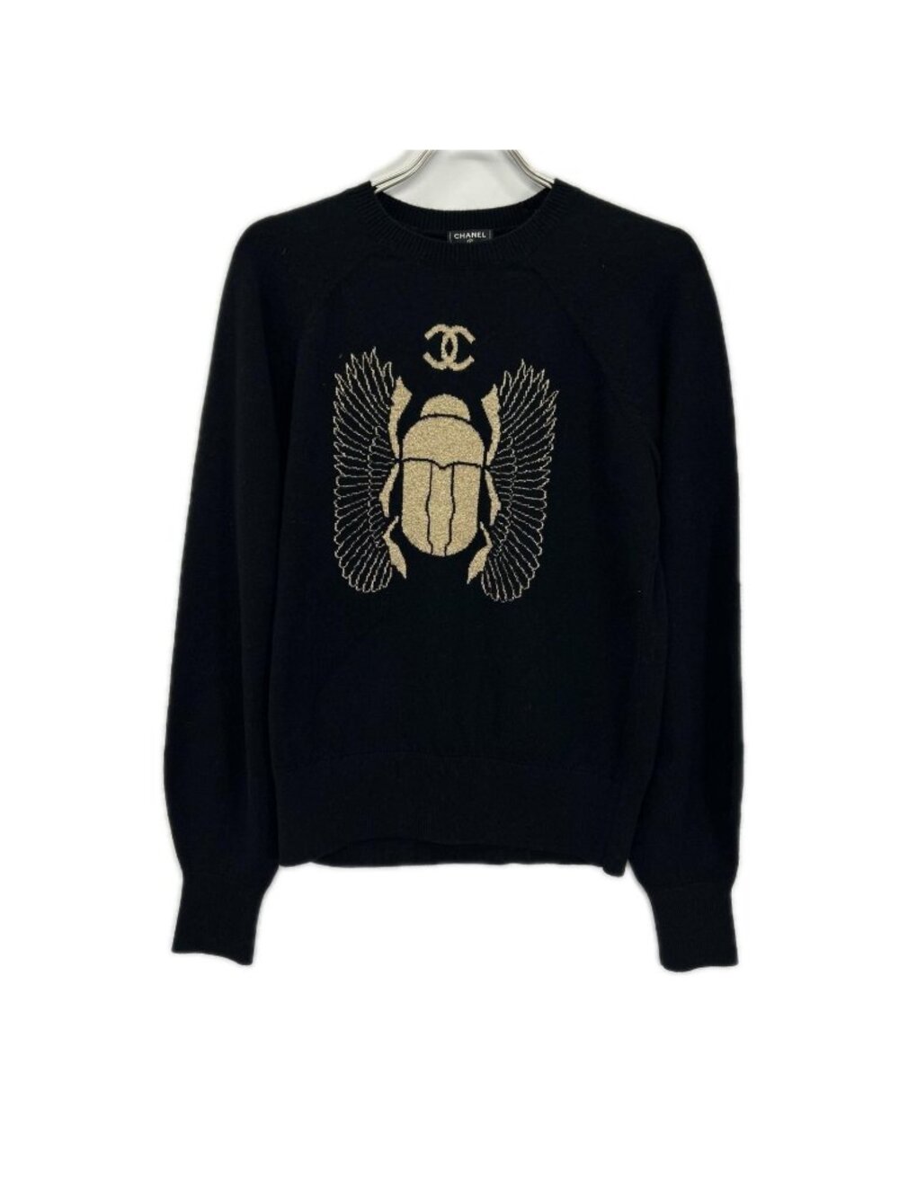 Chanel Black Knit Sweater 36